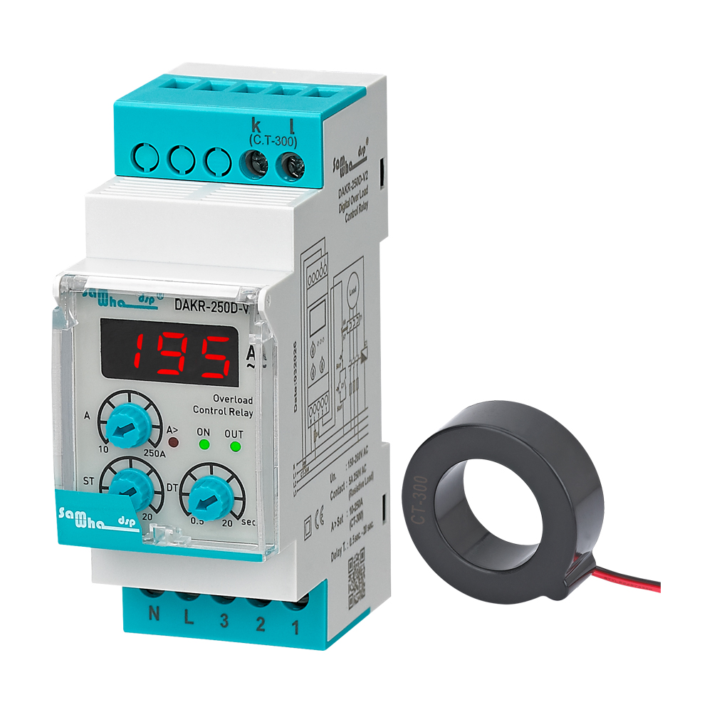 DAKR-250D-V2 Digital Auto-Reset Overcurrent Relay with External CT