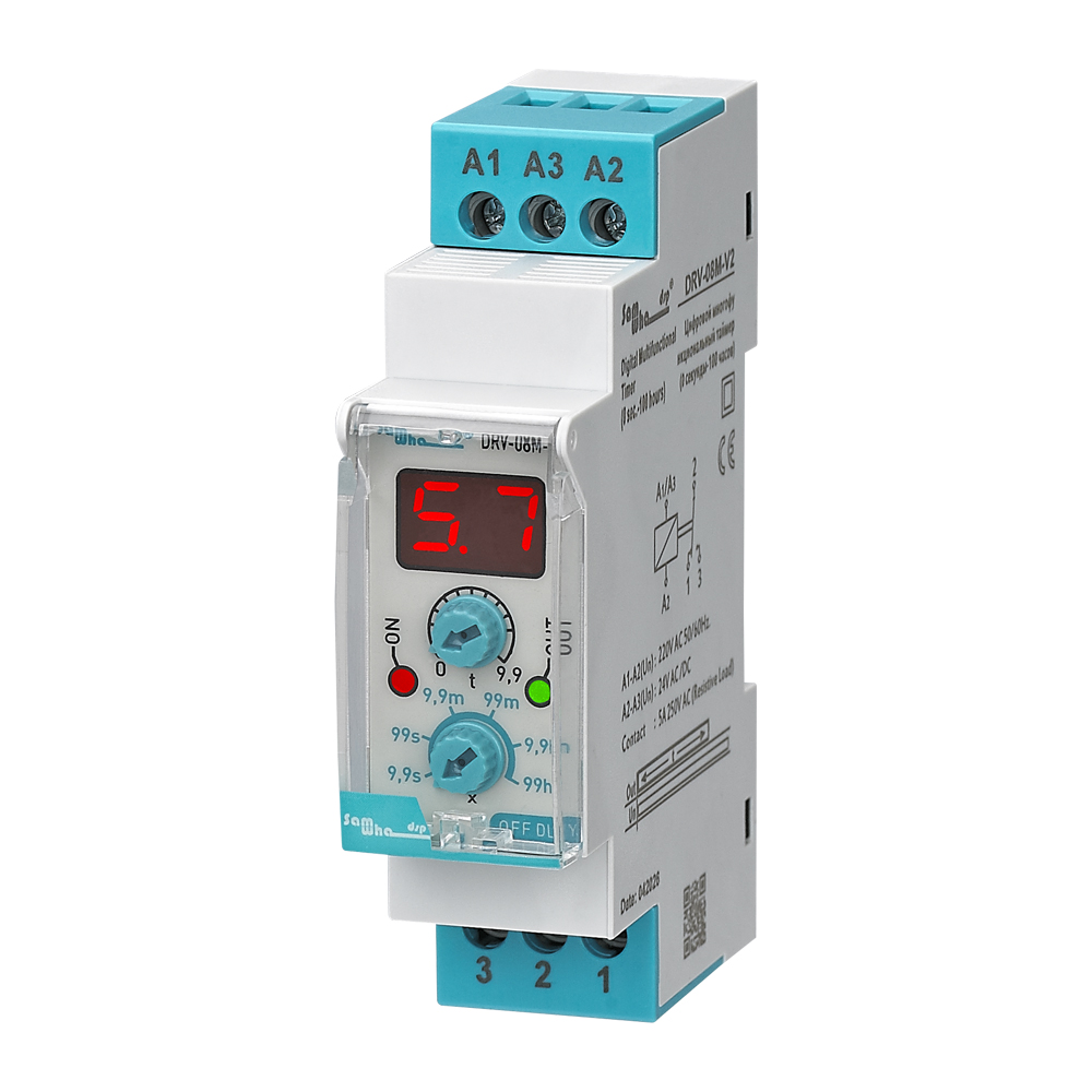 DRV-08M-V2 Multifunction Digital Power-On Timing Timer Relay
