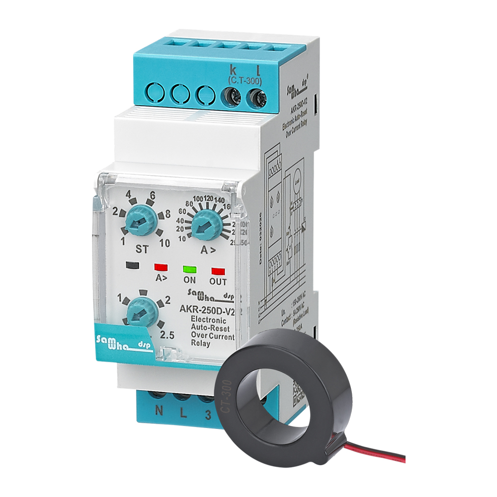 AKR-250D-V2 Auto-Reset Overcurrent Protection Relay with CT