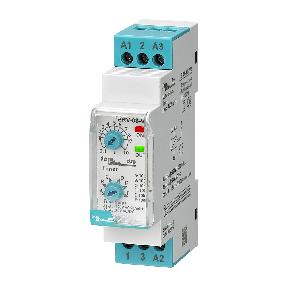 ERV-08-V2 On Delay Timer Relay