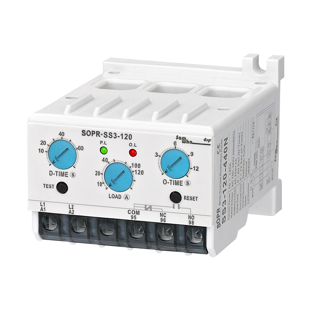 SOPR-SS3-120 Electronic Motor Protection Relay (Overload & Overcurrent)
