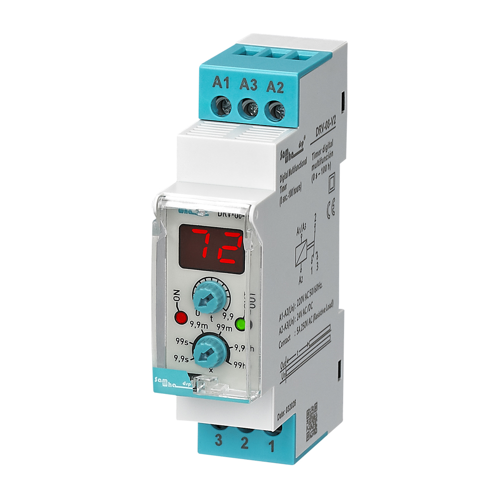 DRV-08-V2 Multifunction Digital On Delay Timer Relay