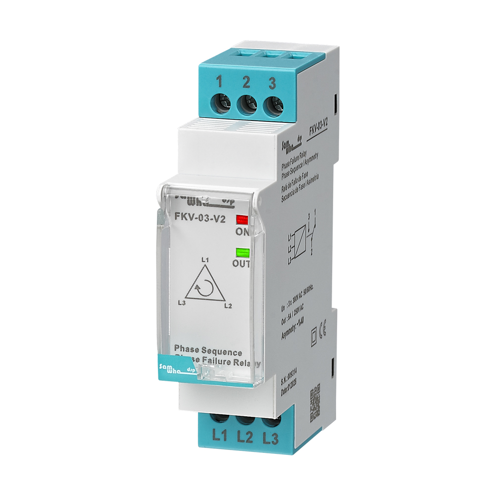 FKV-03-V2 3 Phase Phase Sequence & Imbalance Protection Relay