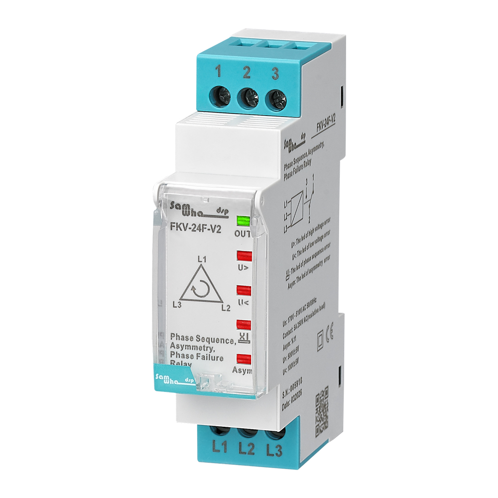 FKV-24F-V2 3 Phase Voltage, Phase Sequence & Imbalance Protection Relay