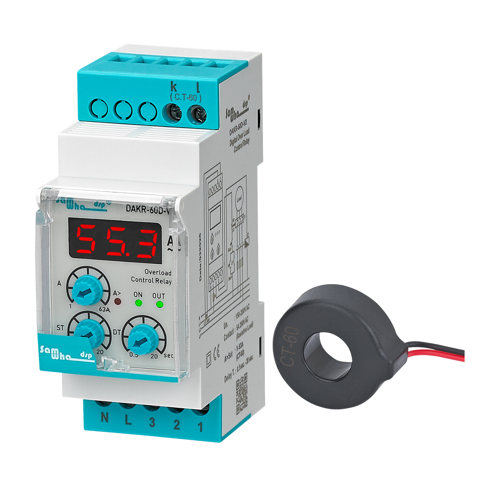 DAKR-60D-V2 Digital Auto-Reset Overcurrent Relay with External CT