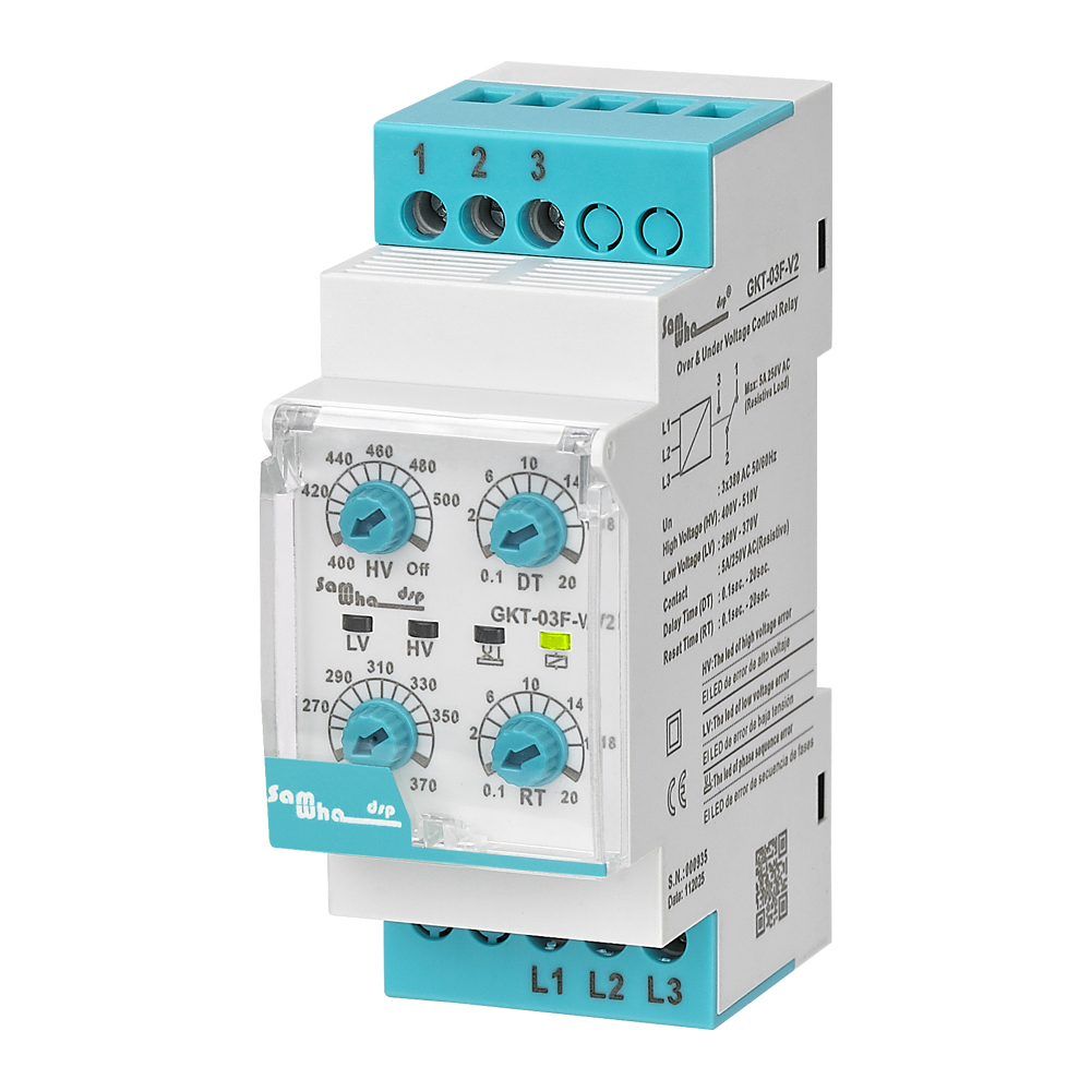 GKT-03F-V2 Three Phase 3P3W Voltage Protection Relay with Phase Sequence